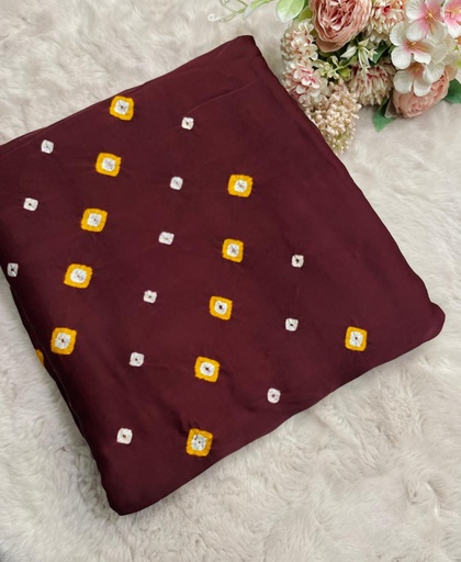 [SAMLK] Bandhani Modal Silk Saree 4244