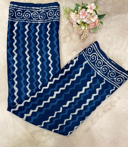 [SAKF] Indigo Modal Silk Saree 5034