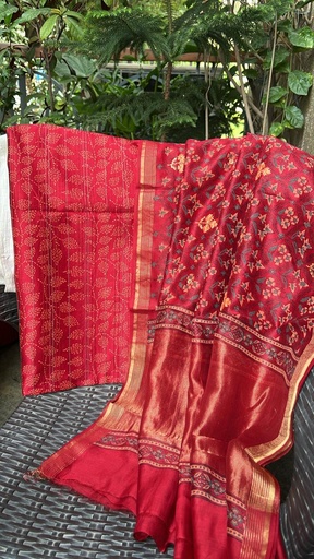 [SUSAM] Chanderi Silk  Suit 4560