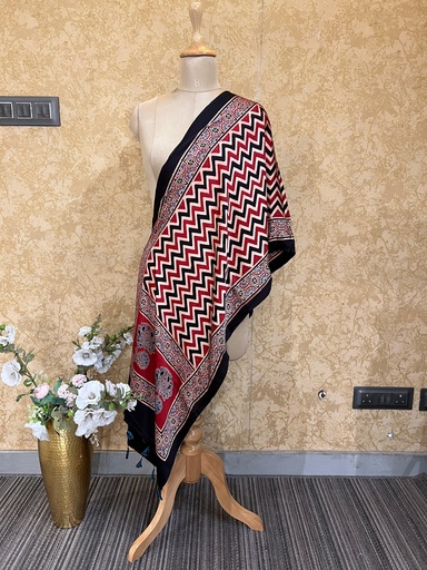 [STAZ] Premium Ajrakh Modal Stoles 5071