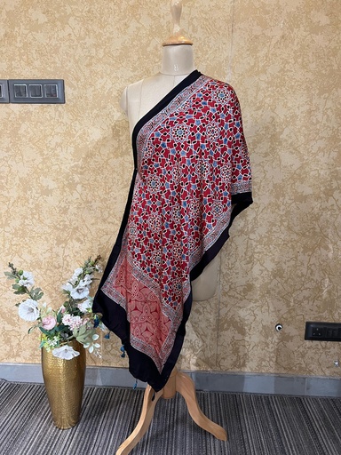 [STAZ] Premium Ajrakh Modal Stoles 5071