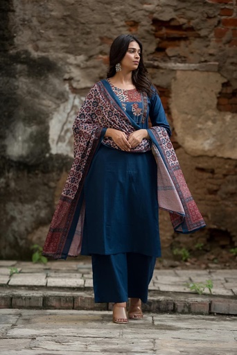 Cotton Kurti Set 4609