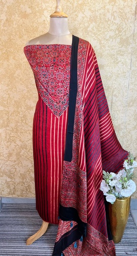 [SUSKH] Ajrakh Modal Silk Suits 5048