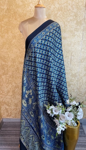 [DUMLK] Ajrakh Silk Dupatta 5038