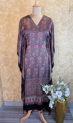 Ajrakh Silk Kaftans 4801