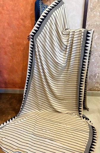 [SAMT] Ajrakh Modal Silk Sarees 4243