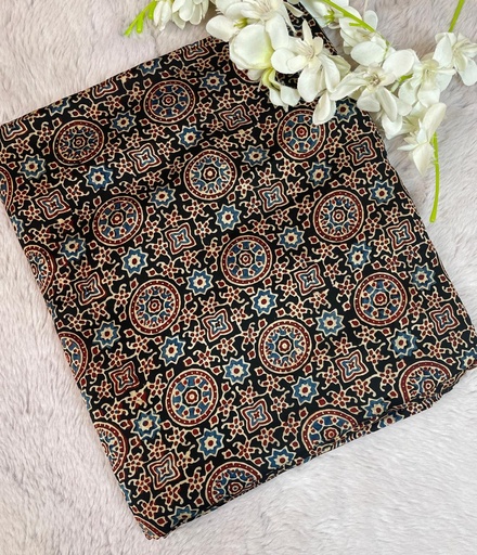 [CFMLK] Premium Ajrakh Modal Silk Fabric 5013