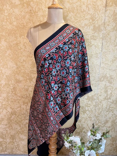 [STMLK1450] Premium Ajrakh Modal Stole 5071