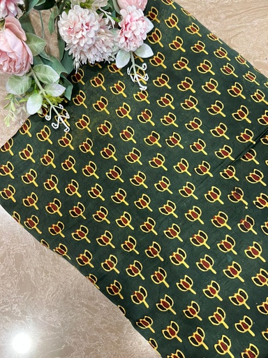 [CFMLK725] Ajrakh Modal Silk Fabric 5016