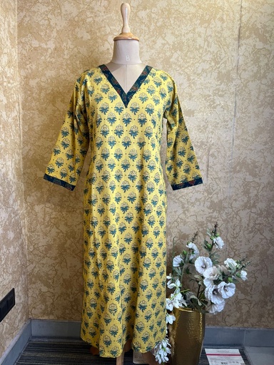 Ajrakh Cotton Kurtis 5055