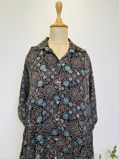 Ajrakh Shirt Kaftans 5015