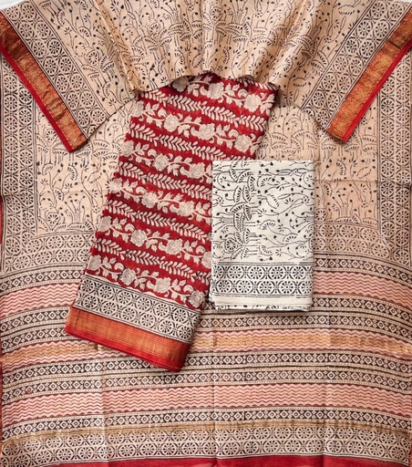 [SUSH3250] Maheshwari Silk Cotton Suits 5025