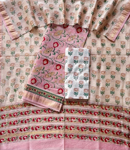 [SUSH3250] Maheshwari Silk Cotton Suits 5025