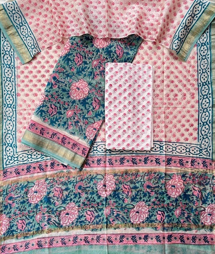 [SUSH3250] Maheshwari Silk Cotton Suits 5025