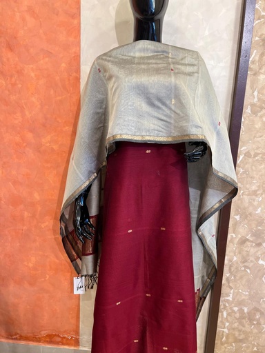 [SUZH4650] Maheshwari Silk Cotton Suits 5025