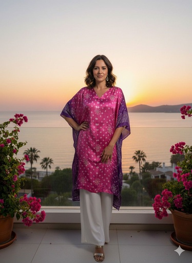 [KARH2560] Bandhani  Kaftans 4801 
