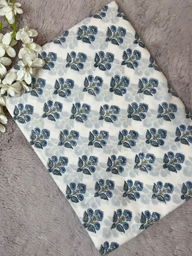 [CFBGW380] Block printed Cotton Fabric 5023 
