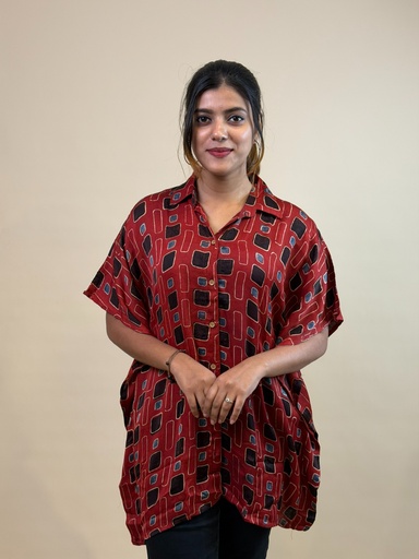 Ajrakh Shirt Kaftans 5015