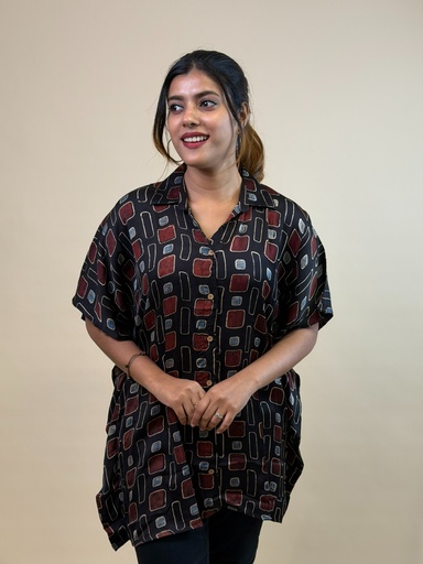 Ajrakh Shirt Kaftans 5015