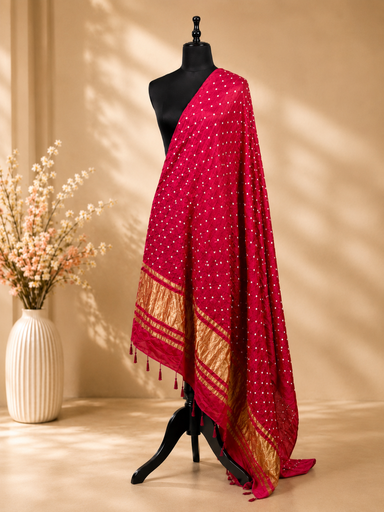 [DUVV2650] Bandhani Modal Dupatta 4564