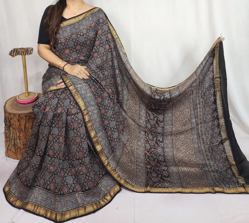 [SAKS6450] Ajrakh Maheshwari Sarees 4552