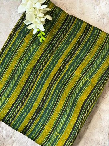 [CFVK820] Ajrakh Mashru Fabric 4215