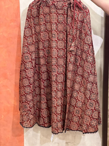[KUKH2150] Ajrakh Cotton Skirts 4556