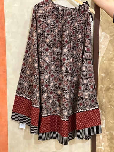 [KUKH2150] Ajrakh Cotton Skirts 4556
