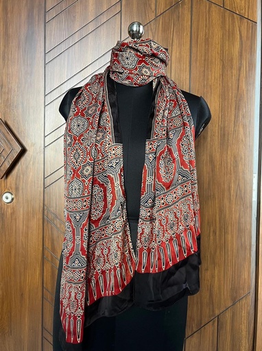 [STVD1450] Ajrakh Modal Stoles 5071