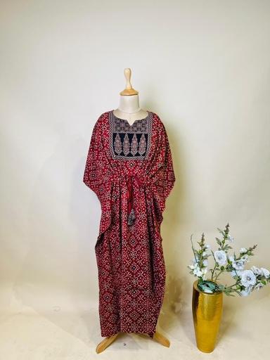 [KAKH1950] Ajrakh Cotton Kaftans 4802