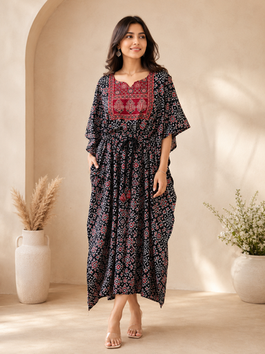 [KAKH1950] Ajrakh Cotton Kaftans 4802