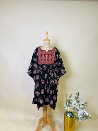 [KAKH1650] Ajrakh Cotton Kaftans 4802