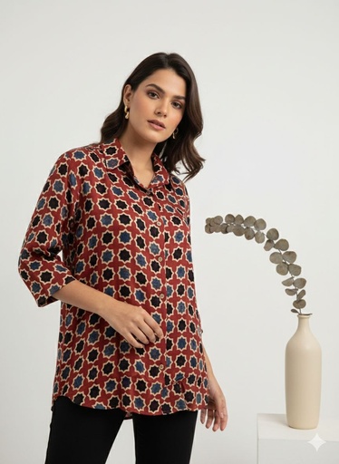 Ajrakh Modal Shirts 5015 