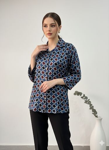 Ajrakh Modal Shirts 5015