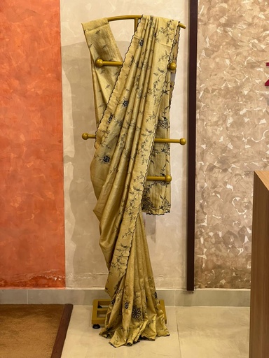 [SAHS6650] Soft Chanderi Embroidered Saree 5018