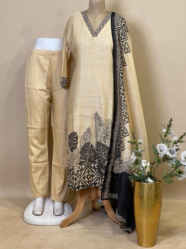 Linen Kurti Sets 5056