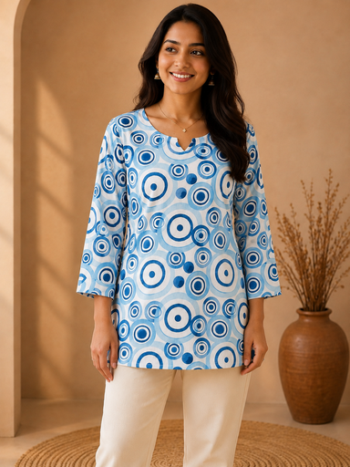 Short Cotton Kurtis 5056