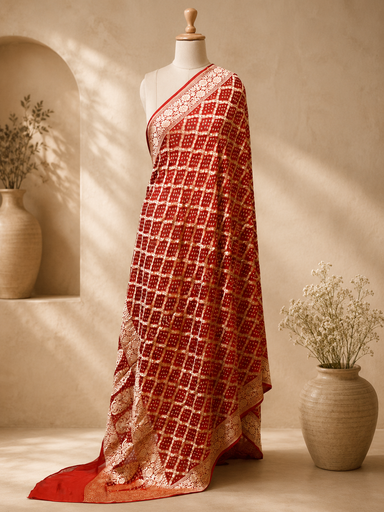 [DUAS6950] Khaddi Georgette Dupatta 4781