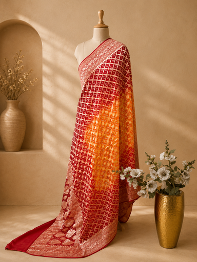 [DUAS6950] Khaddi Georgette Dupatta 4781