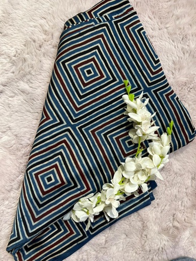 [CFMLK750] Ajrakh Modal Fabric 5013