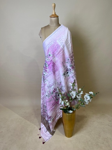 [DUAS2450] Digital Printed Tusser Dupatta 4781