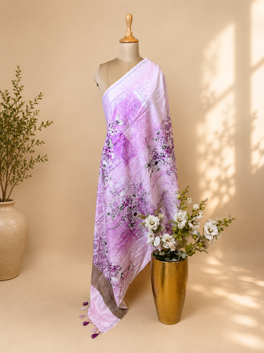 [DUAS2450] Digital Printed Tusser Dupatta 4781