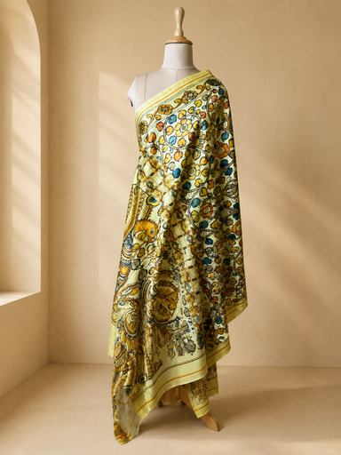 [DUAS2450] Digital Printed Tusser Dupatta  4781 