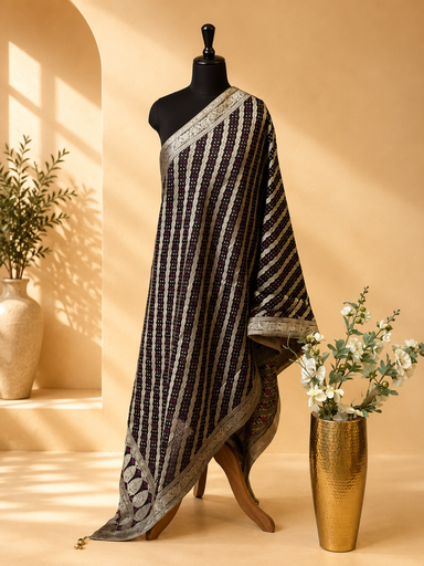 [DUAS2650] Georgette Bandhani Dupatta 4781 