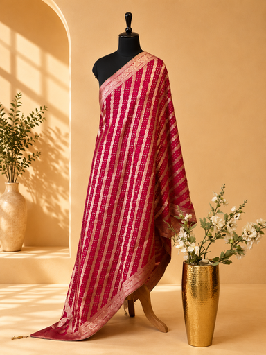[DUAS2650] Georgette Bandhani Dupatta 4781 