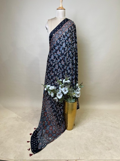 [DUAS3650] Ajrakh Mirrror Dupatta 5035