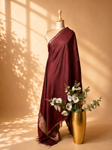 [DUAS2150] Tusser silk Dupatta 4781