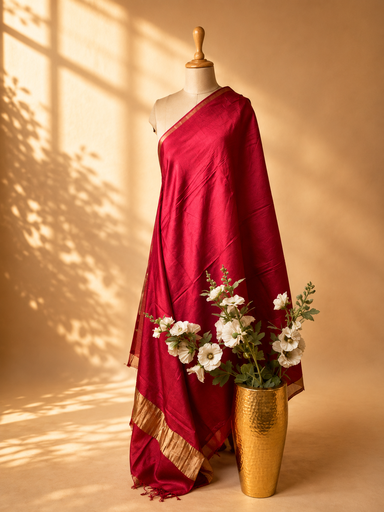 [DUAS2150] Tusser silk Dupatta 4781