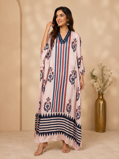 [KARH3450] Ajrakh Modal Kaftans 4803