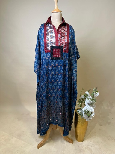 [KARH4250] Ajrakh Modal Kaftans 4803 